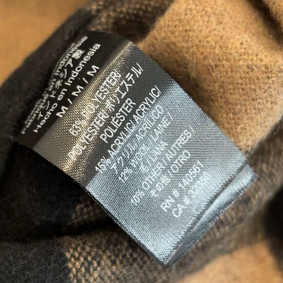 Roark Nordsman Wool Blend Snap Front Flannel Shirt Shacket Gorpcore Winter Med - Picture 5 of 8